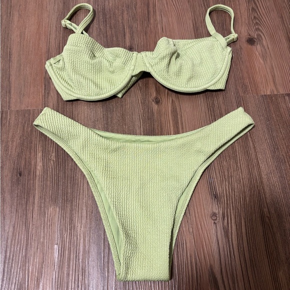 Monday Swimwear Other - Monday Swimwear Light Green Clovelly Bikini